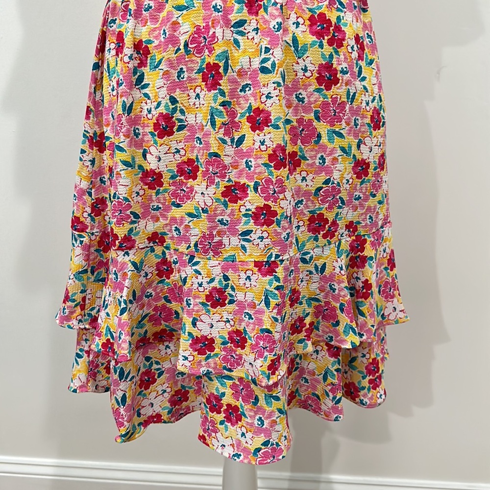 BCBG Paris Women's Ruffle Chiffon Dress Small - Picture 6 of 15